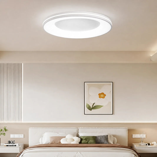 Patterned Halo Disc Ceiling Light