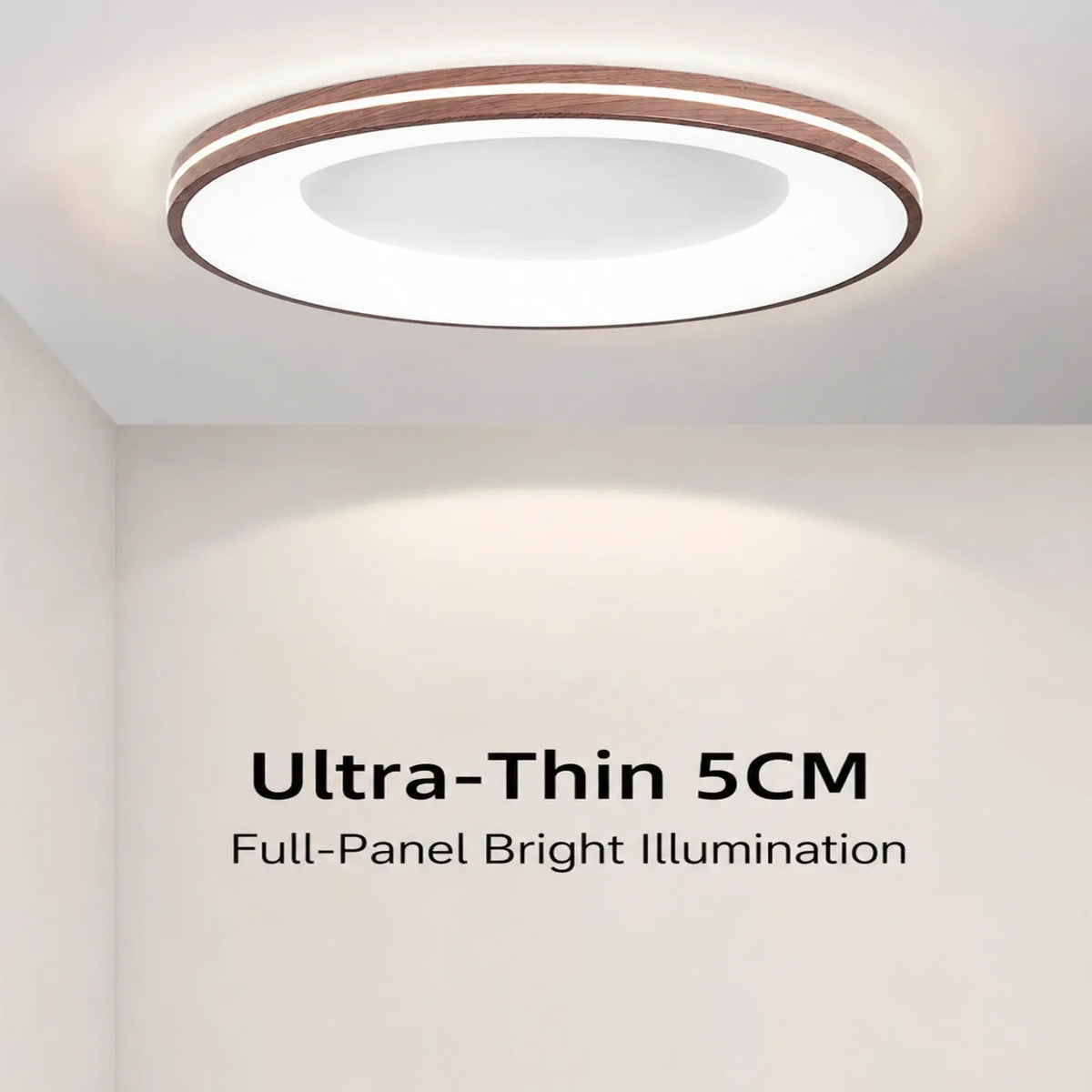 Recessed-Center Halo Ceiling Light