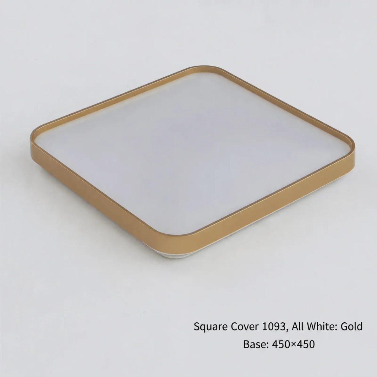 Rounded-Square Recessed-Diffuser Ceiling Light