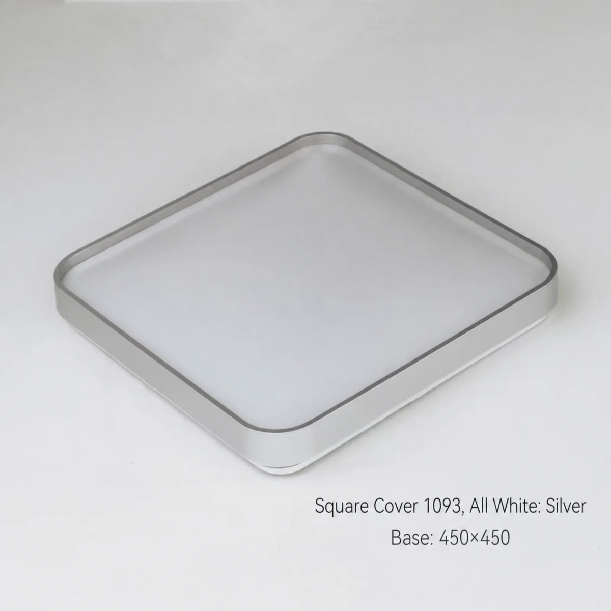 Rounded-Square Recessed-Diffuser Ceiling Light