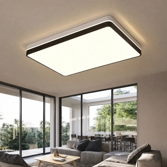 Slim Banded Flush-Mount Ceiling Light