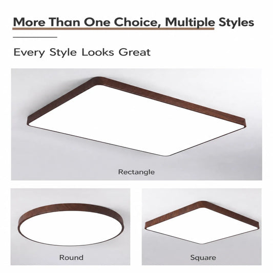 Patterned-Edge Flush Ceiling Light