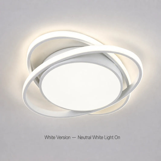 Interlocking Triple-Ring Ceiling Light