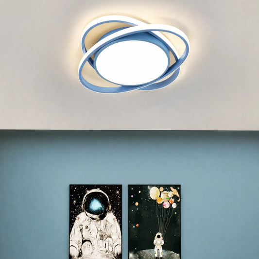 Orbit-Ring Center-Disc Ceiling Light