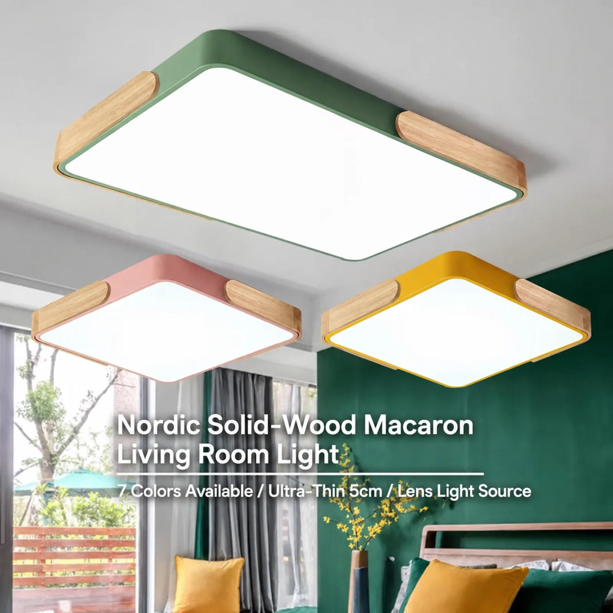 Corner-Panel Ceiling Light
