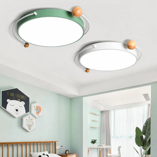 Orbit Ring Ceiling Light with Ball Finials