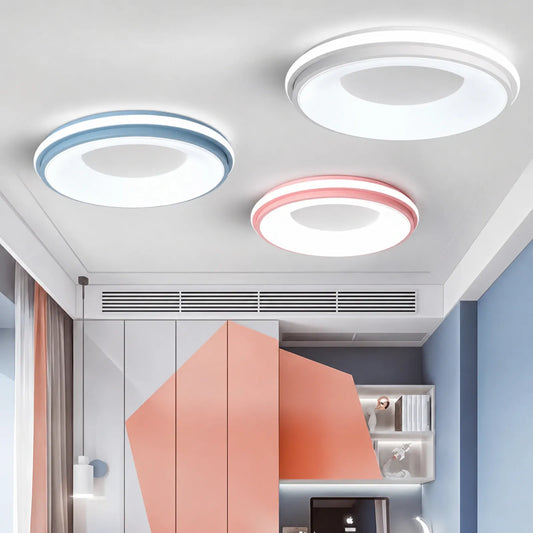 Double-Rim Disc Ceiling Light
