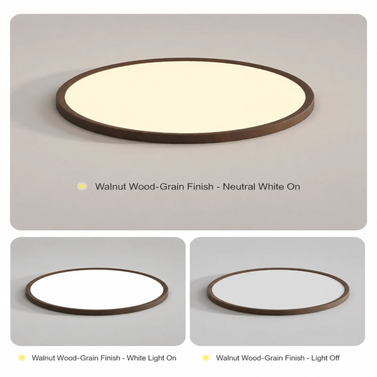 Trimmed Slim Disc Ceiling Light