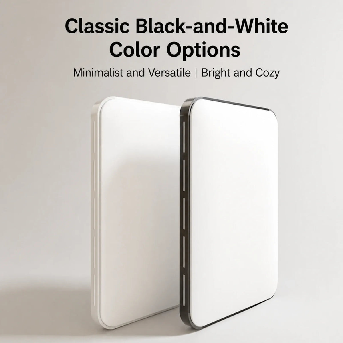 Dash-Accent Rounded-Rectangle Ceiling Light