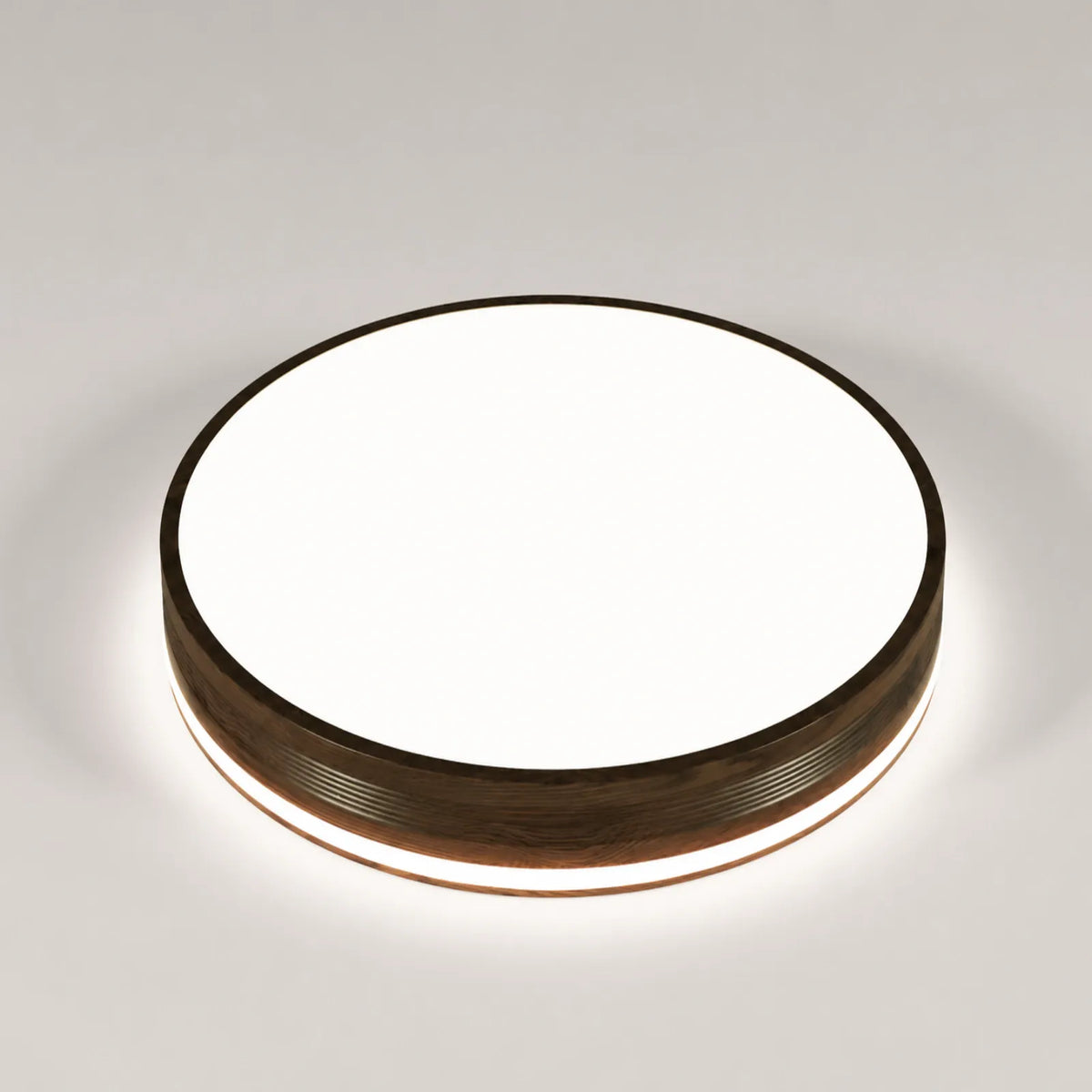Ribbed Patterned Disc Ceiling Light