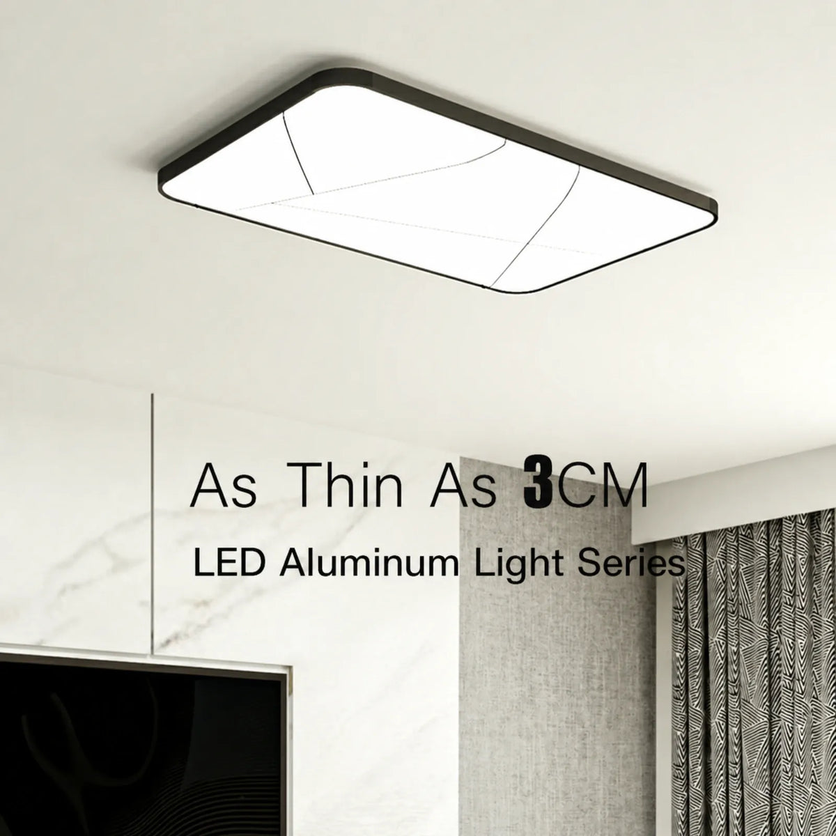Geometric Line Panel Ceiling Light