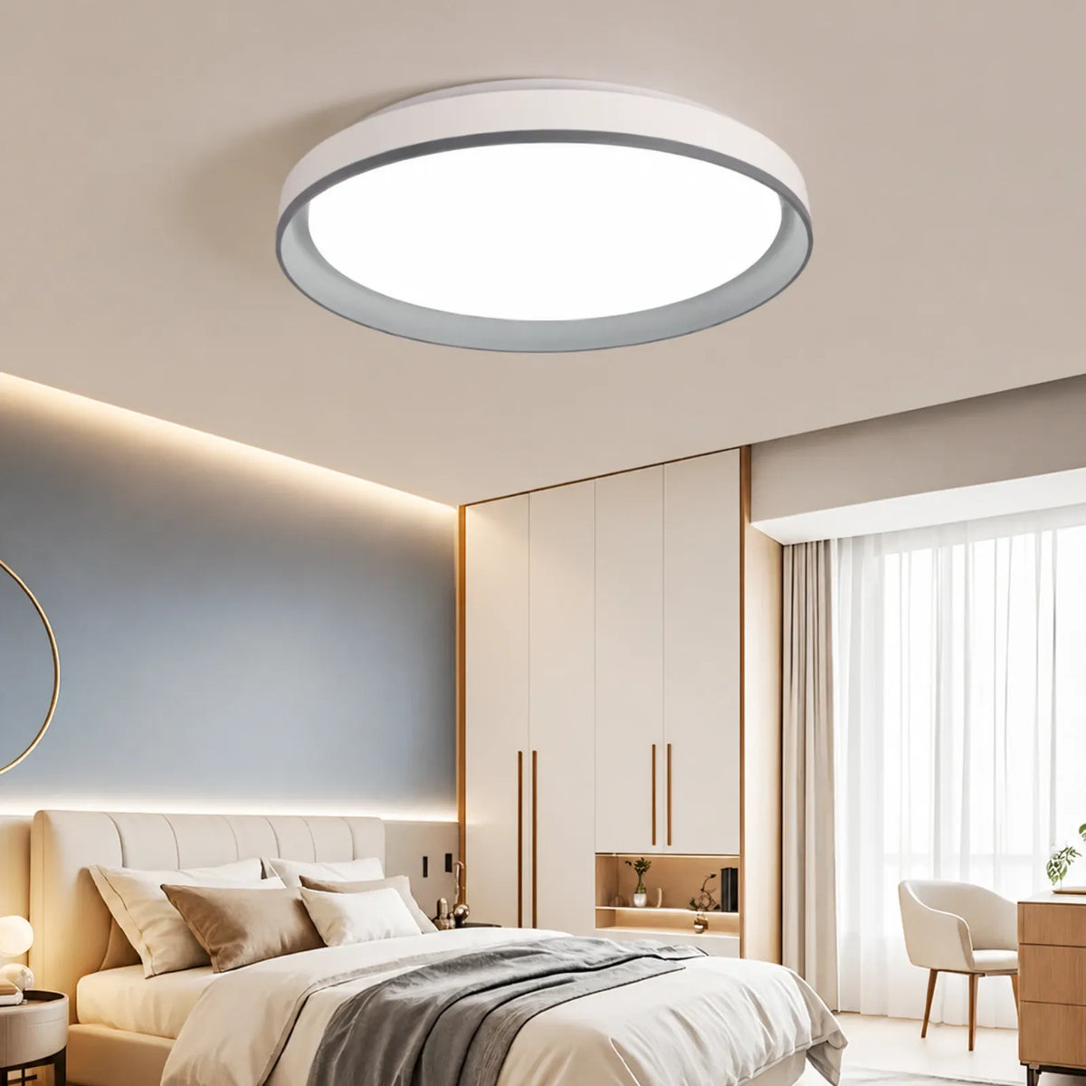 Deep-Band Round Ceiling Light