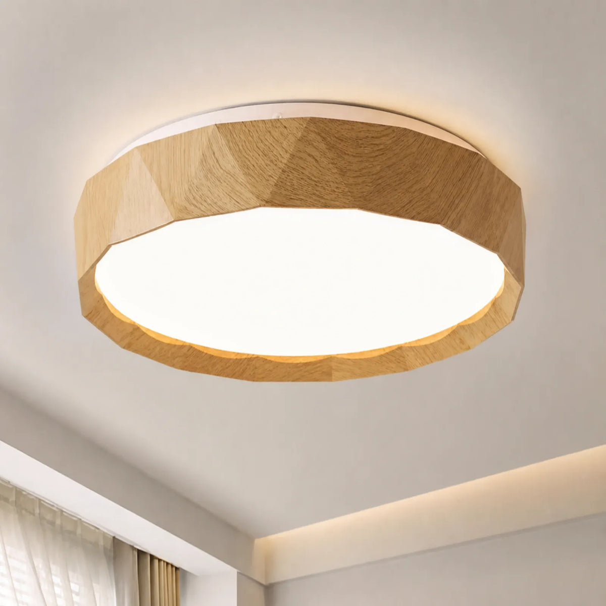 Segmented Pattern-Rim Ceiling Light