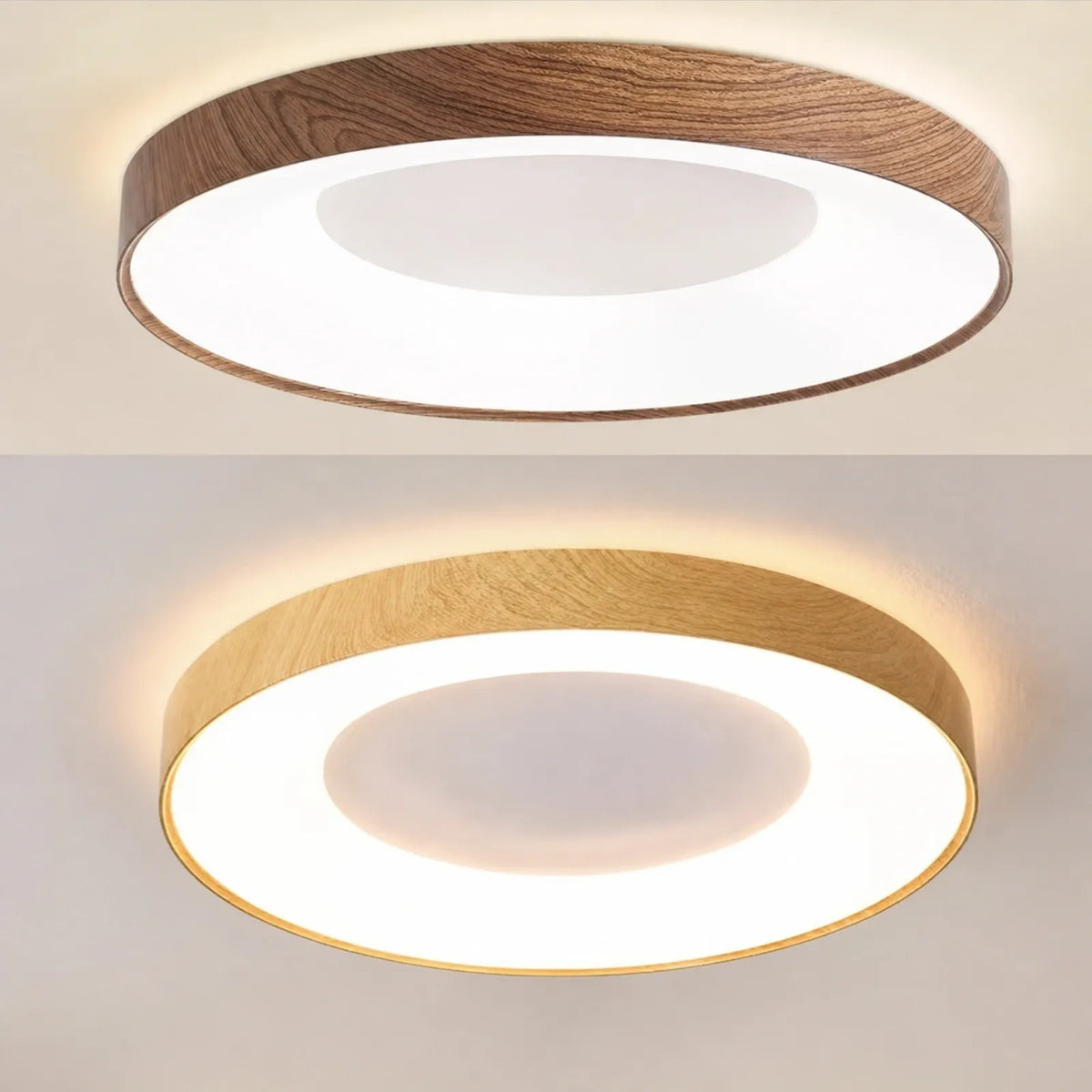 Wide Pattern Halo-Rim Ceiling Light