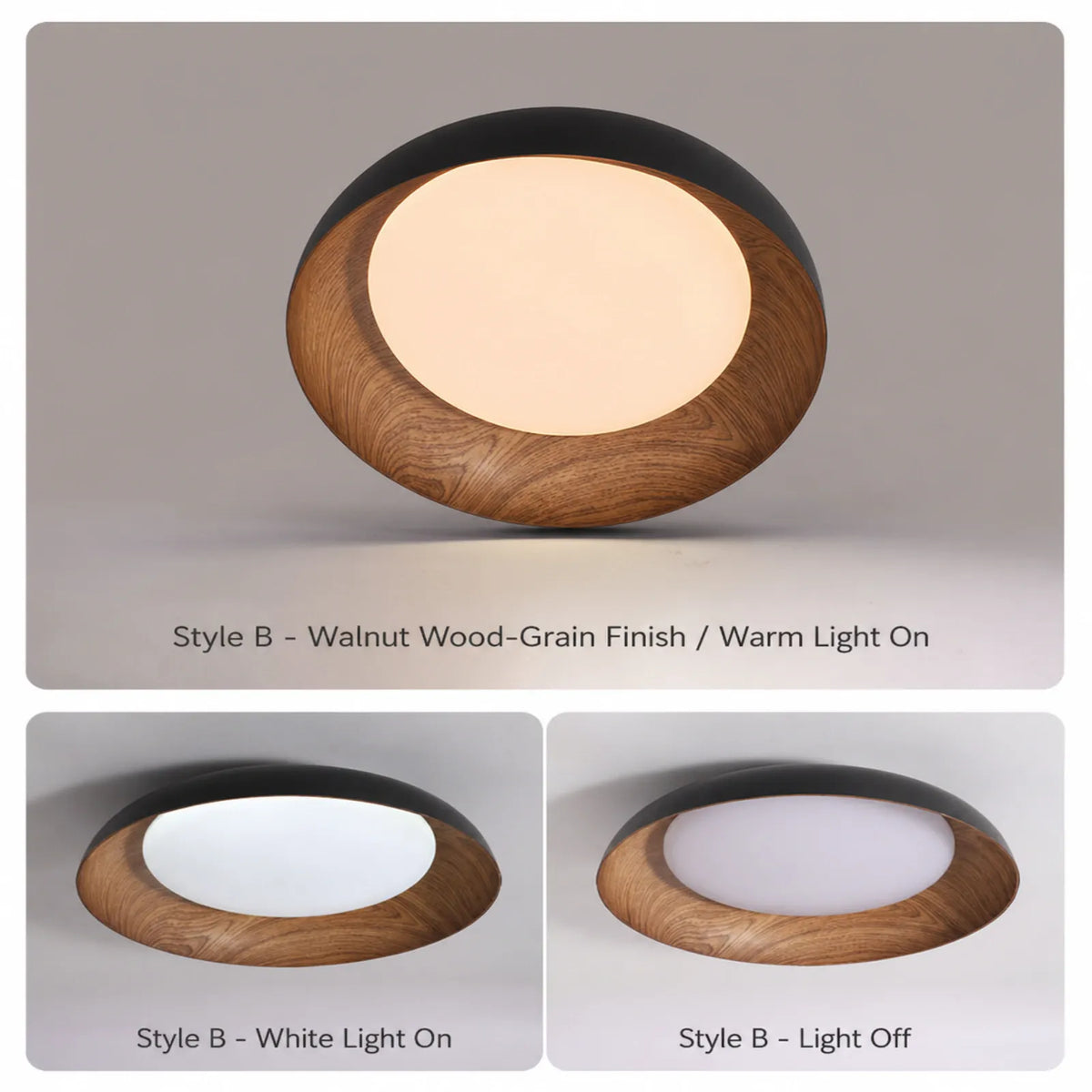 Pattern-Rim Inner-Disc Ceiling Light