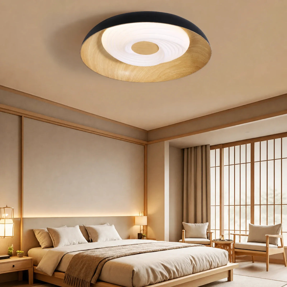 Concentric Pattern-Disc Ceiling Light
