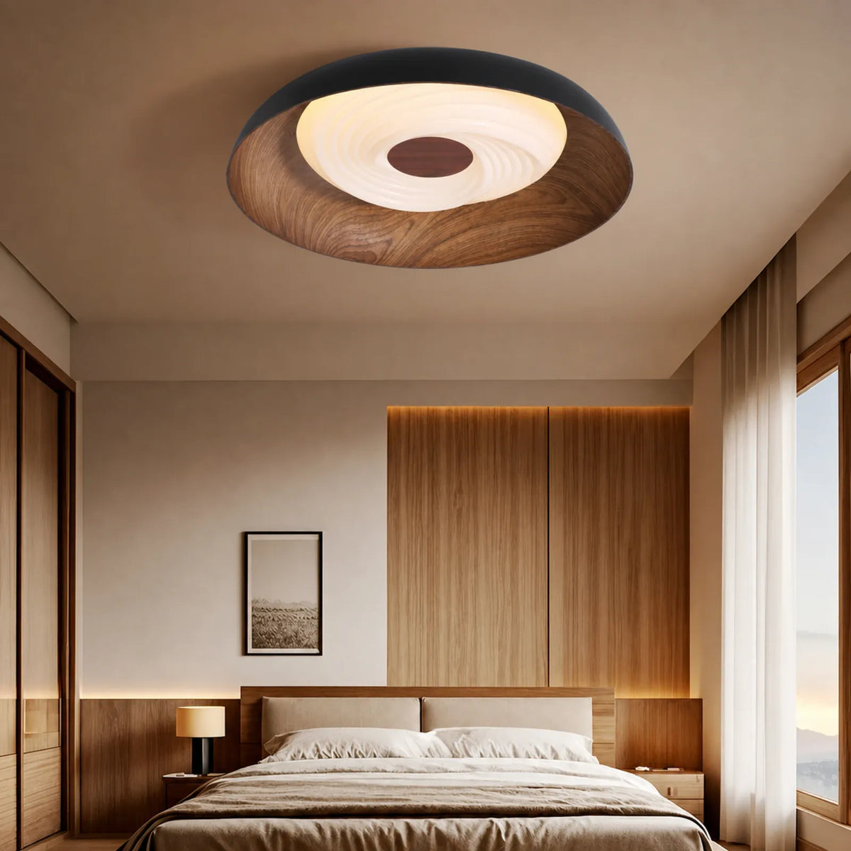 Patterned Porthole-Halo Ceiling Light
