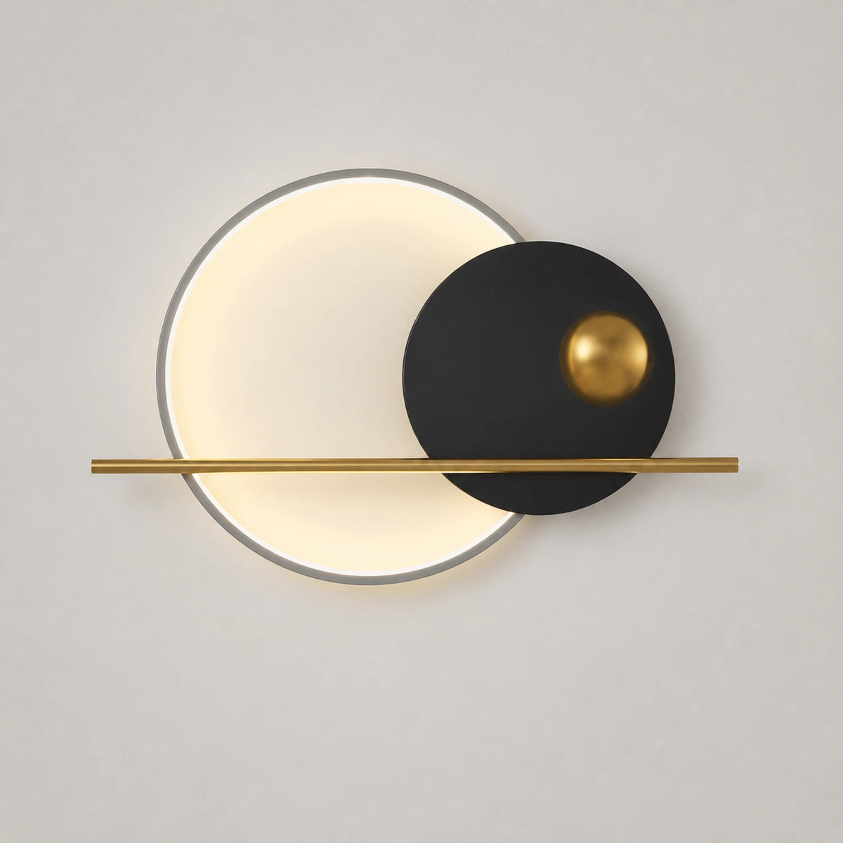 Dual Disc Linear Wall Sconce