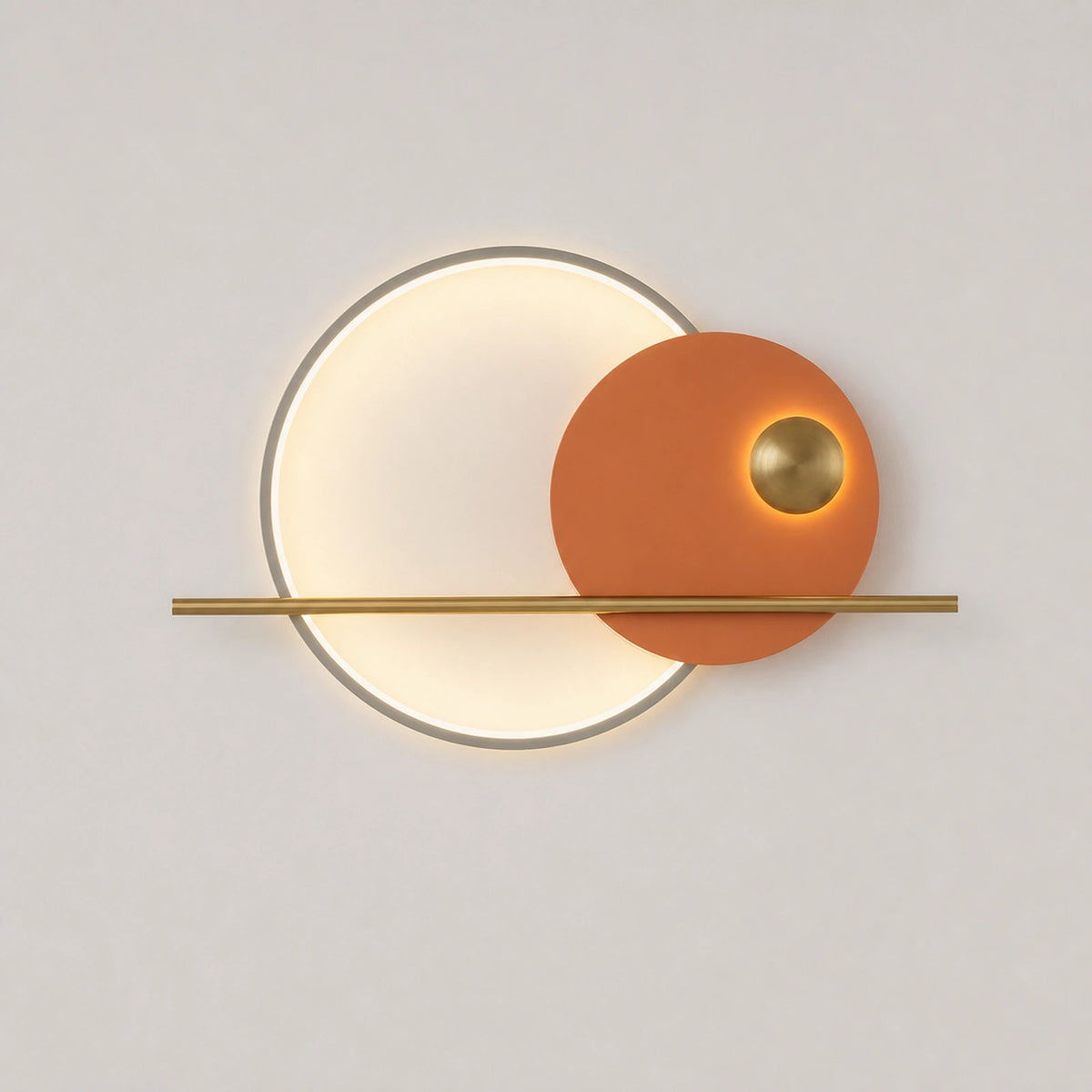 Dual Disc Linear Wall Sconce