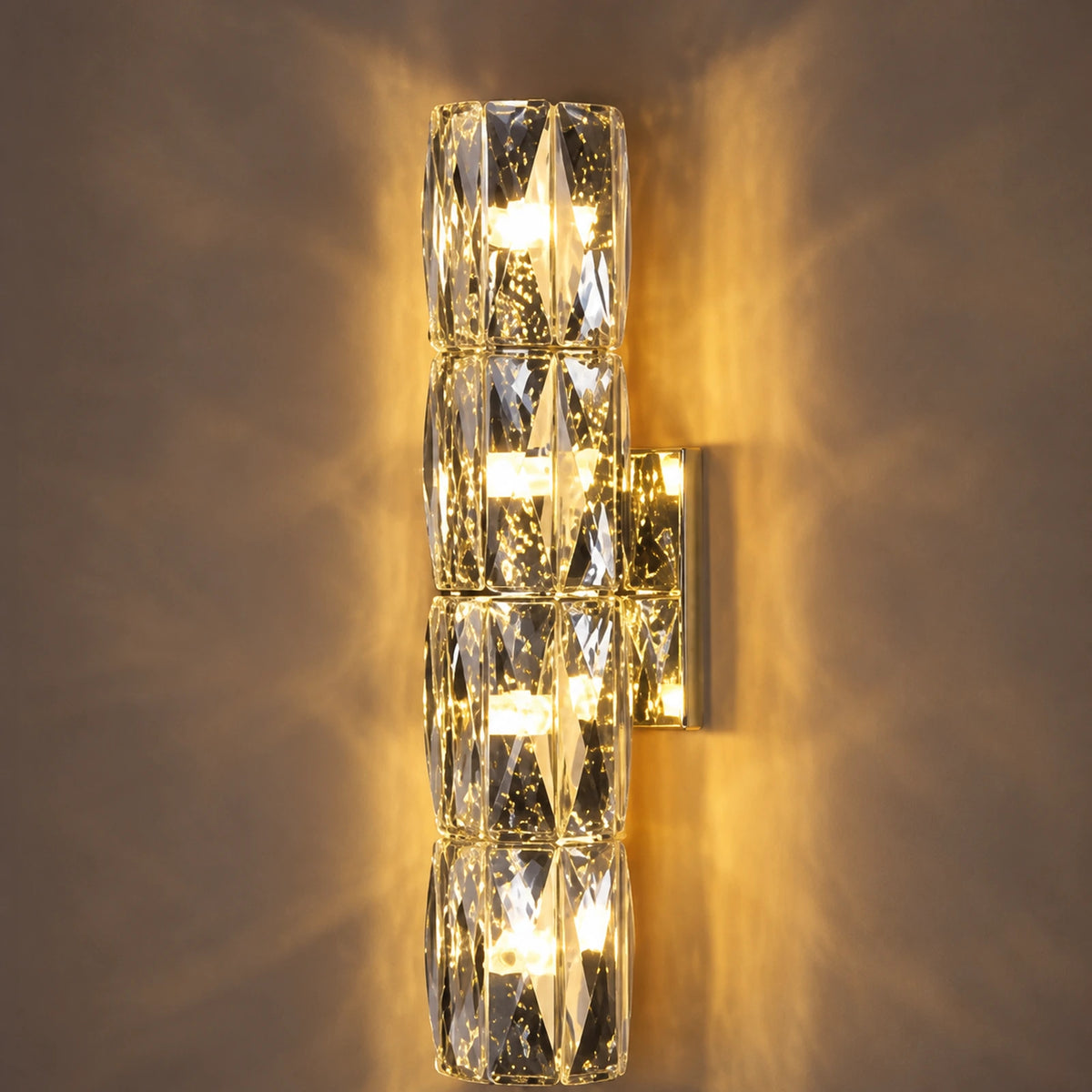Two-Section Stainless Steel Wall Sconce