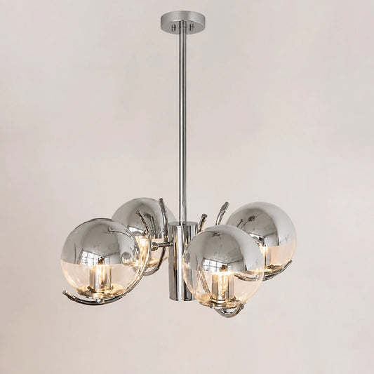 Chrome Iron Pendant Light