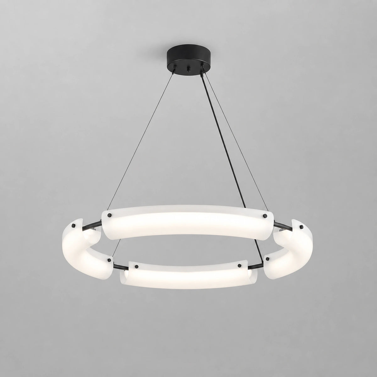Circular Glass Pendant Light