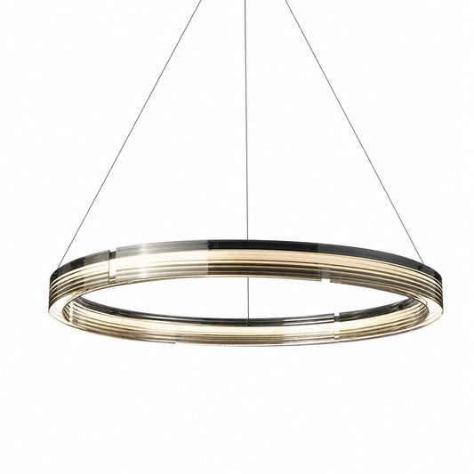 Fluted Glass Pendant Light (Horizontal Fluting)