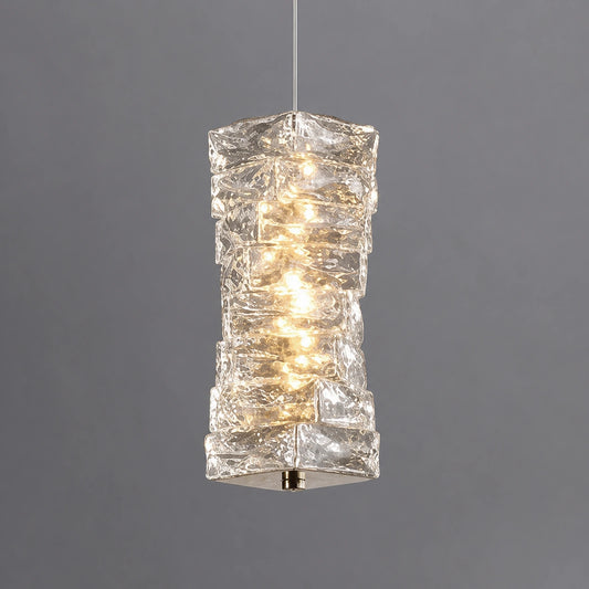 Crystal Cylindrical Pendant Light