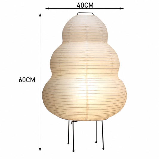 Snowman-Style Xuan Paper Table Lamp