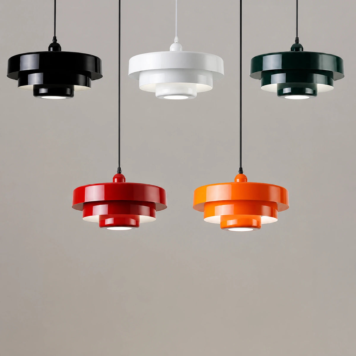 Three-Tier Aluminum Pendant Light