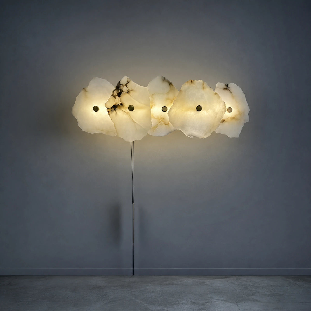Irregular Multi-Head Marble Wall Sconce