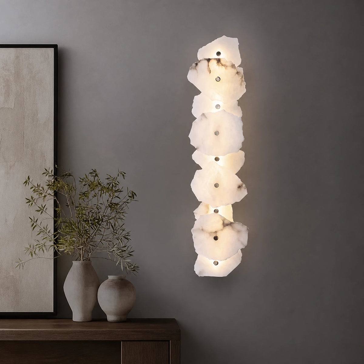 Irregular Multi-Head Marble Wall Sconce
