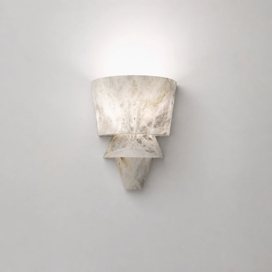 Geometric Marble Wall Sconce