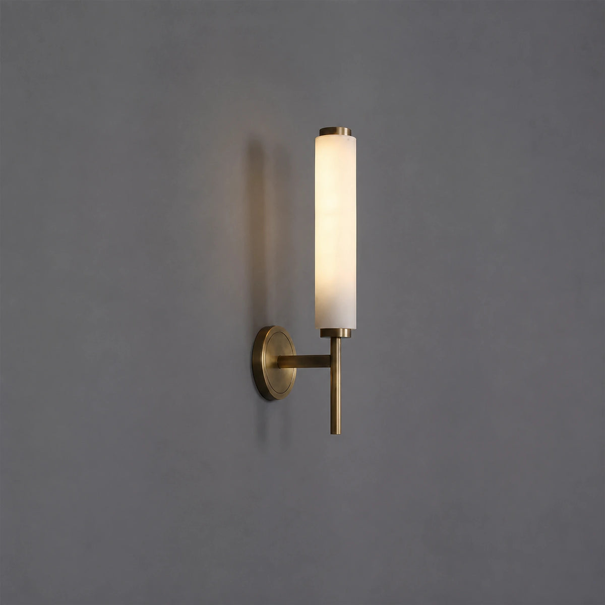Rectangular Alabaster Wall Sconce