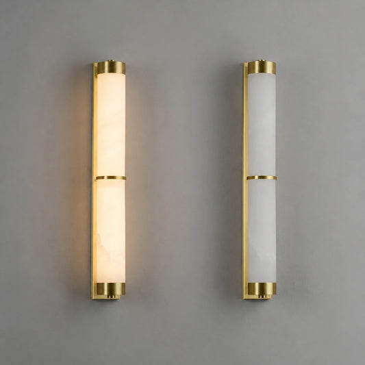 Elongated Alabaster Wall Sconce