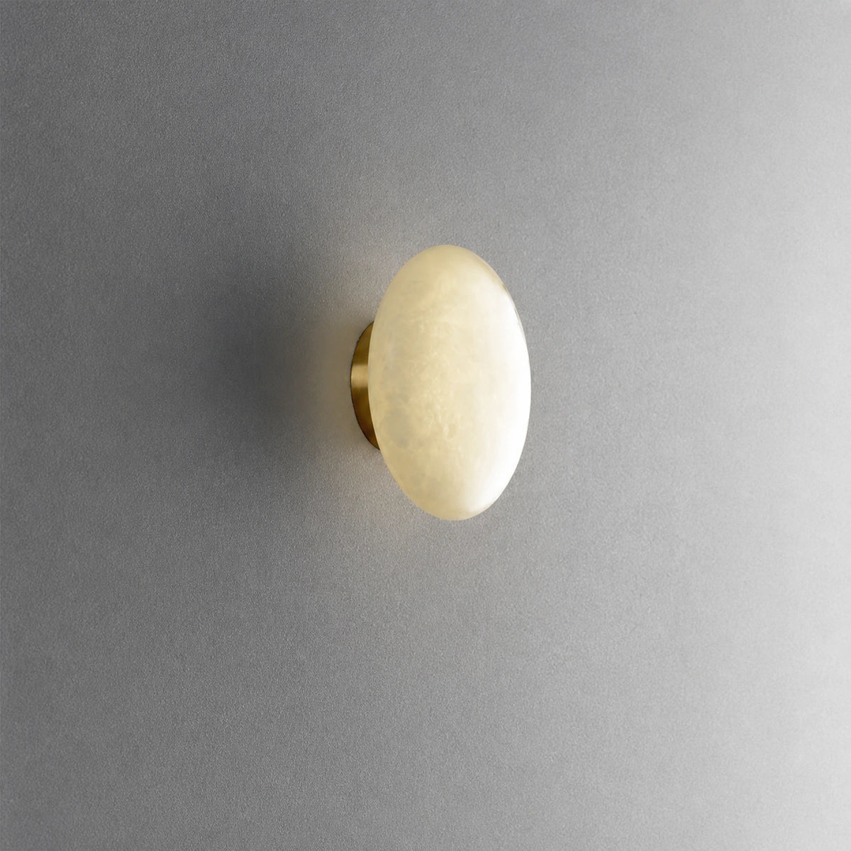 Oval Alabaster Wall Sconce