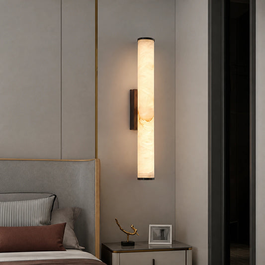 Recessed Linear Alabaster Wall Sconce