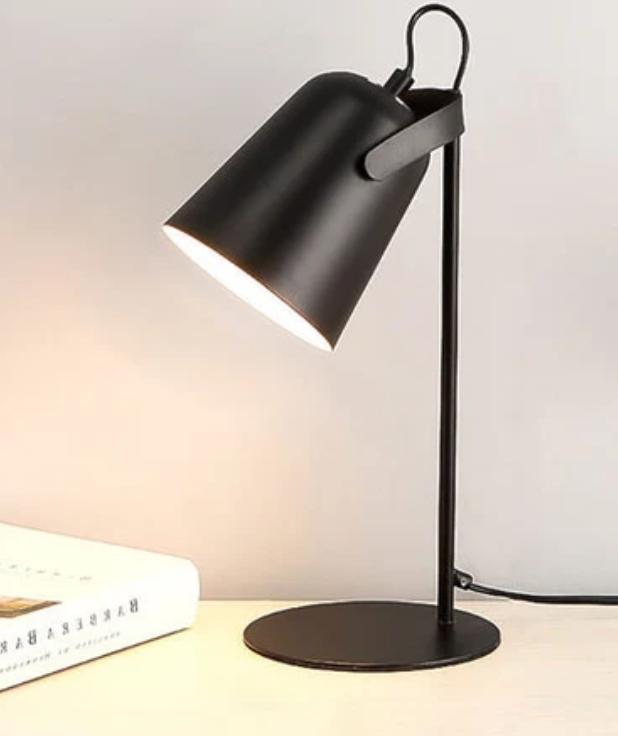 Nordic Metal Cone Table Lamp with E27 Socket