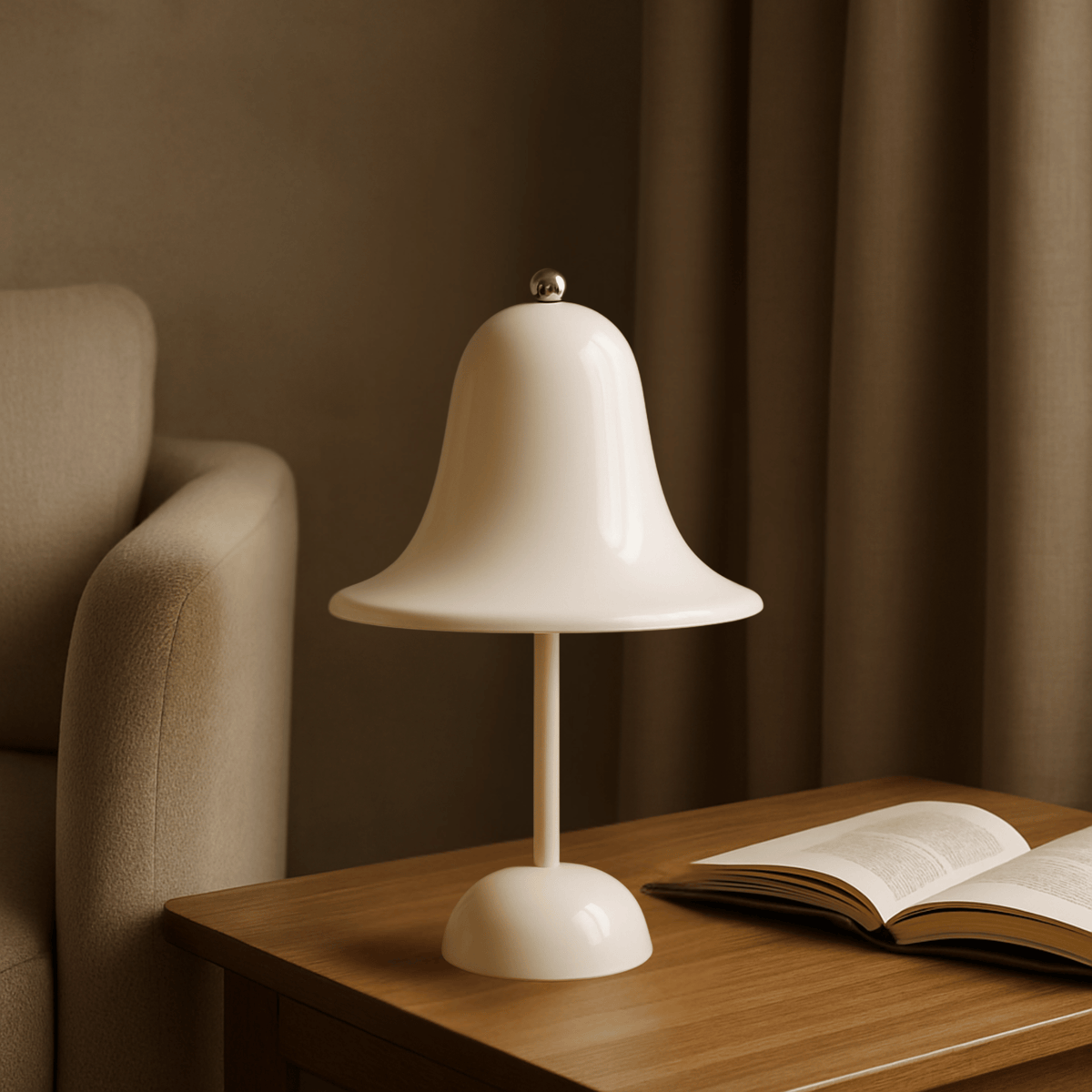LumoBell LED Touch Lamp – Cordless Rechargeable Table Light