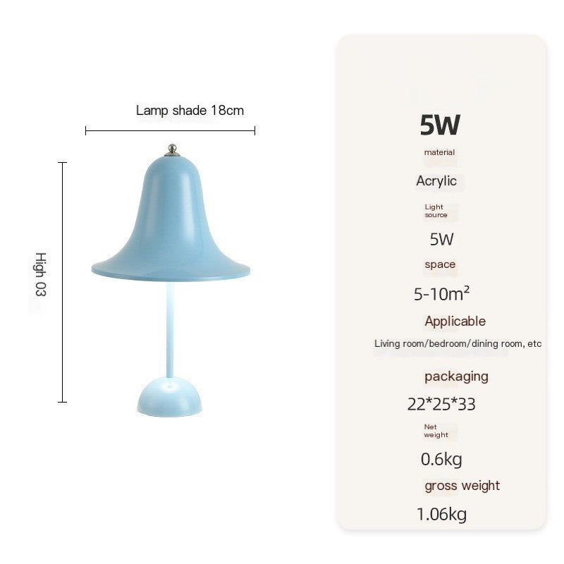 LumoBell LED Touch Lamp – Cordless Rechargeable Table Light