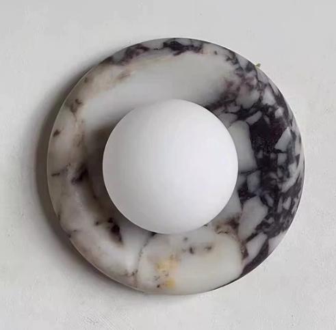 Bulgari Marbella Wall Sconce - Natural Marble Luxury Wall Light