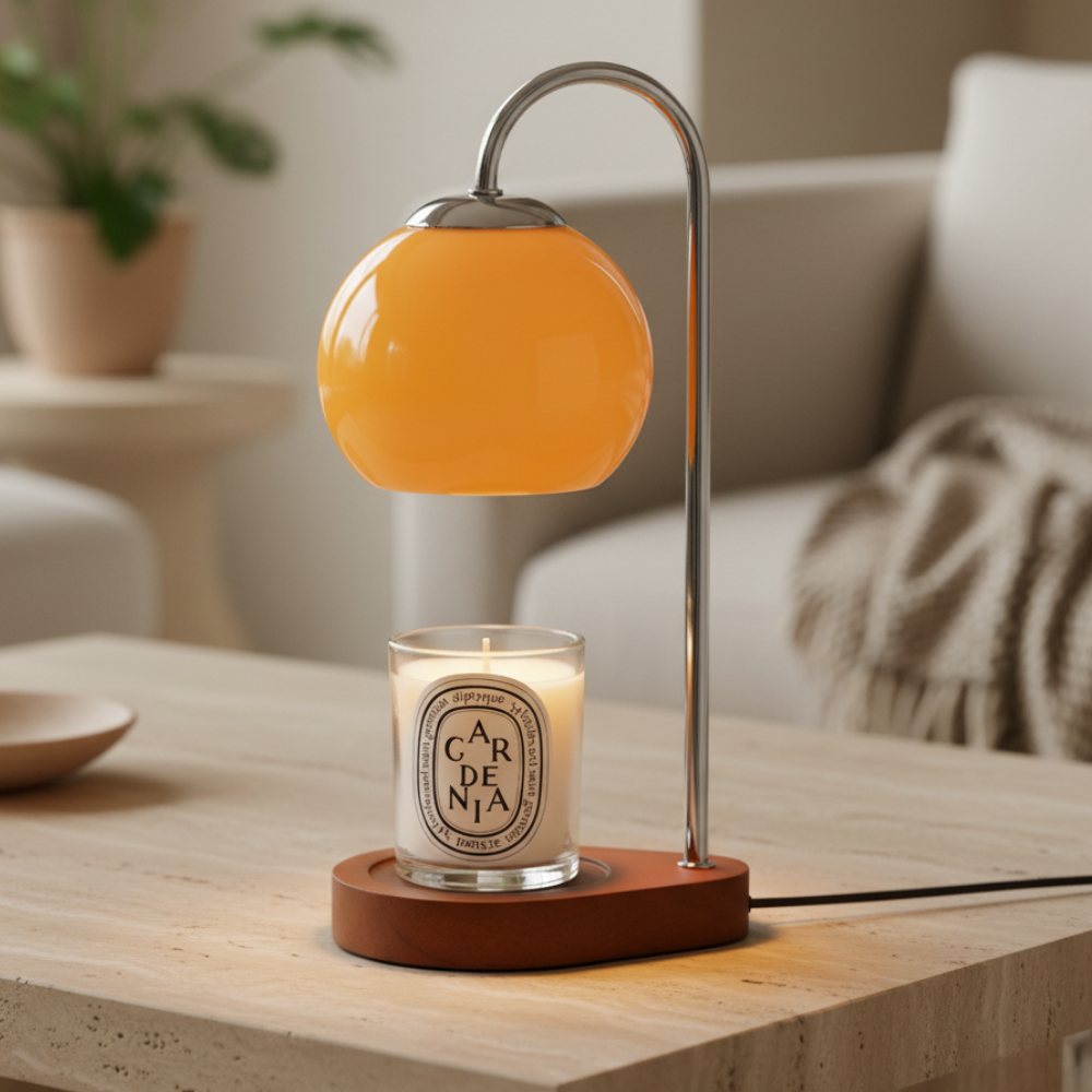 Nordic Candle Warmer Lamp - Elegant Wax Warmer for Cozy Ambience and Fragrance