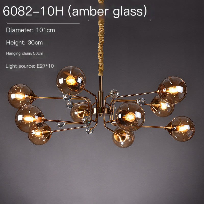 Light luxury molecular living room chandelier Nordic creative