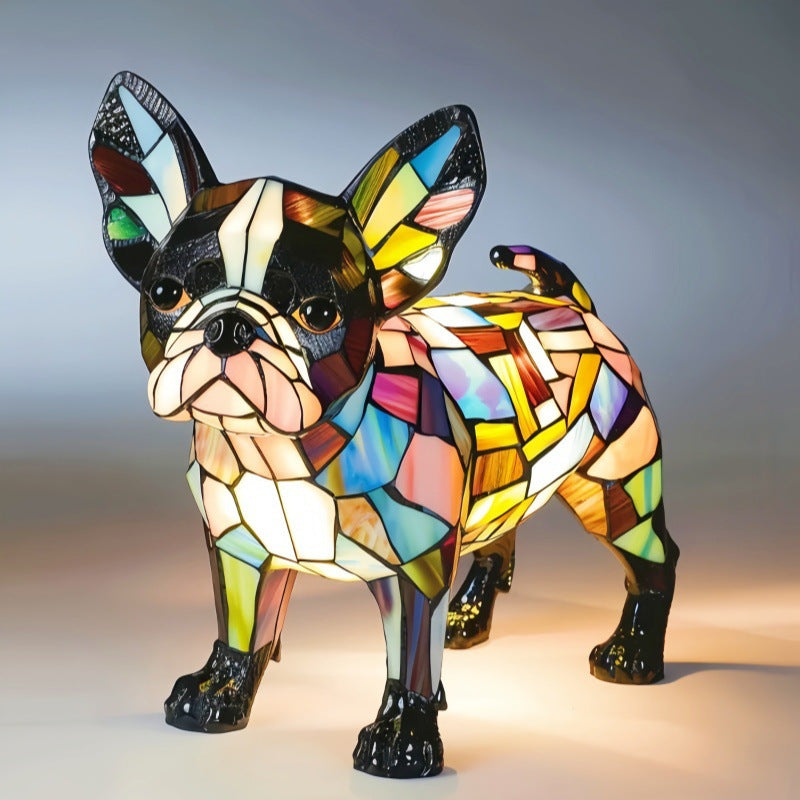 Animal resin LED night light bedside lamp