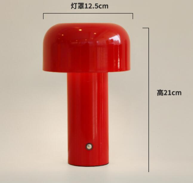 Mushroom lamp portable wireless rechargeable table lamp USB lamp