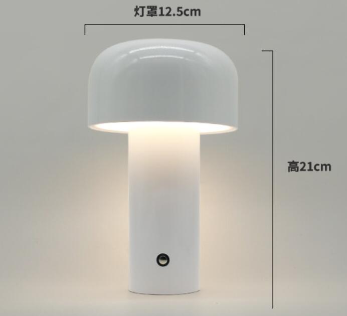 Mushroom lamp portable wireless rechargeable table lamp USB lamp