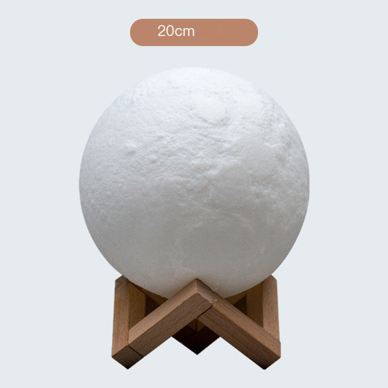 Rechargeable Wireless Dual Color Moon Full Moon Night LED Light