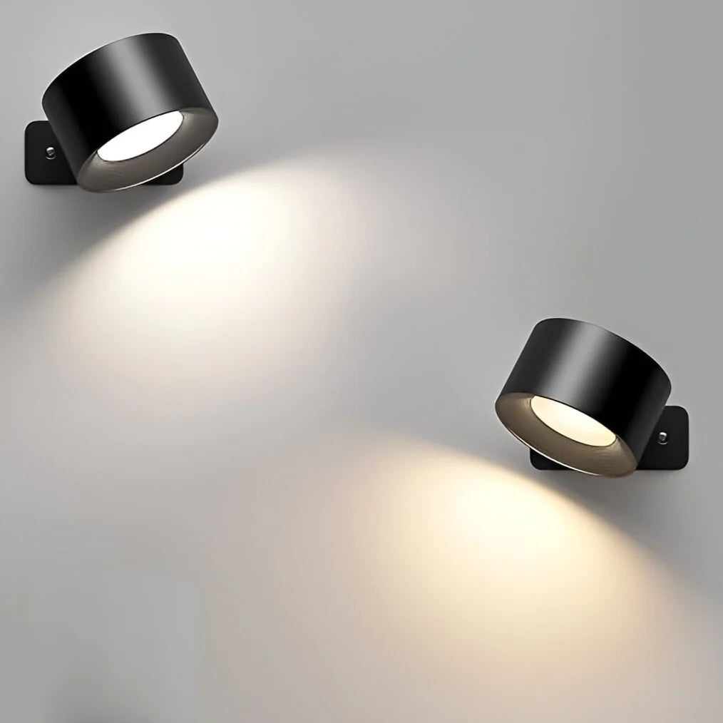 Lumora Spotlight Cordless Wall Lamp – Rechargeable, 360° Rotatable & Dimmable LED Light