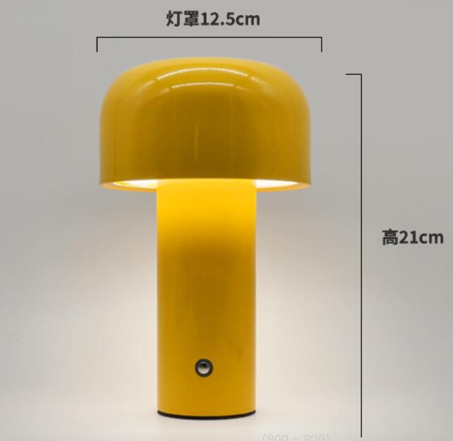 Mushroom lamp portable wireless rechargeable table lamp USB lamp