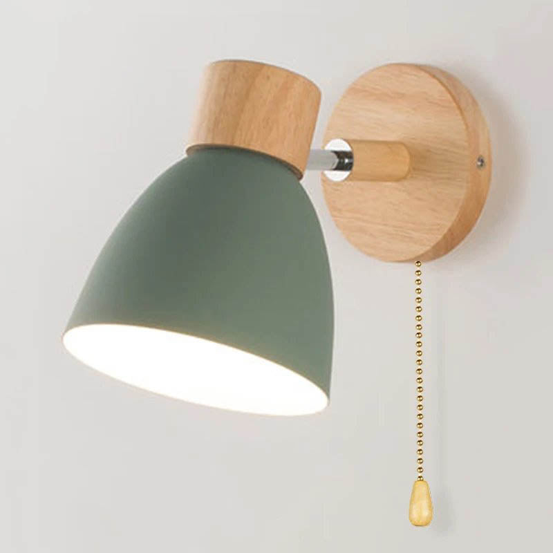 MACAROON – Nordic Wooden Wall Lamp – Adjustable Reading Light